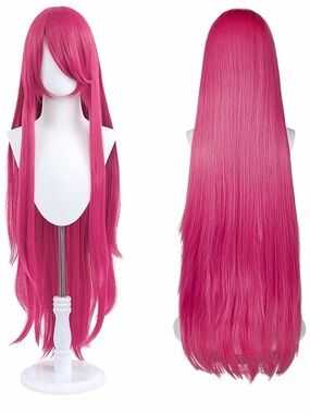 Long Straight Women's Fashion Wig - Hot Pink